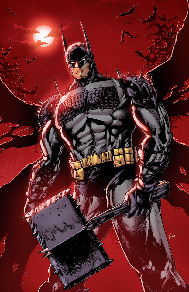 Absolute Batman / Hunter Kaase line art (colored by Thomas Mason / @mentalstudios)
