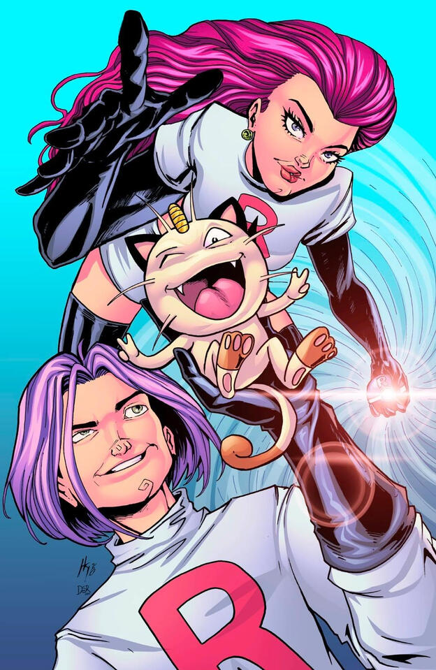 Team Rocket / Hunter Kaase line art (colored by Daniel Rodrigues / @daniel.colorist)