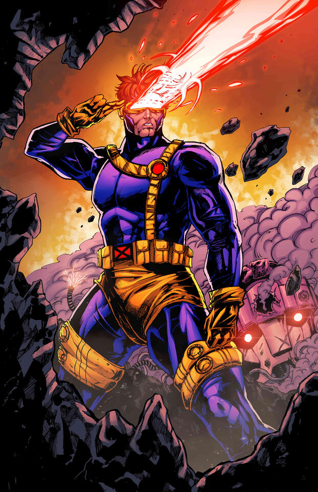 Cyclops / Hunter Kaase line art (colored by Daniel Rodrigues / @daniel.colorist)